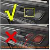 For -2024 Dodge RAM 1500 Red Carbon Interior Car Door Handle Bowl Cover Trim