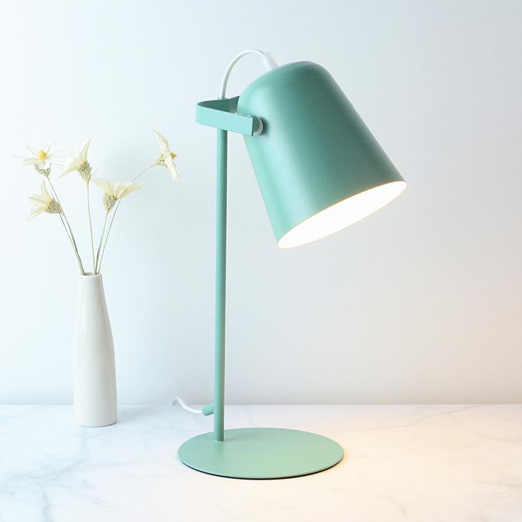 LED Desk Lamp Metal Nordic Table Lamp Eye Protection Reading Lamp Book Light For Reading Office Pink Lamp Lamparas De Mesa