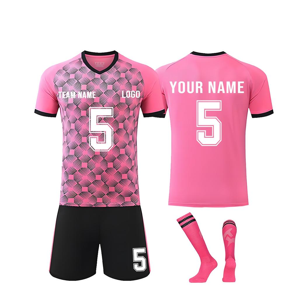 DIY Custom Adult And Children Three-piece Football Uniforms