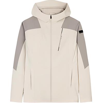 Comfortable Sports Windbreaker Men Outerwear Ash-Gray Chalk-White 152437606N-6
