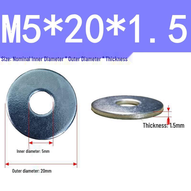 Galvanized Oversized Metal Washers M3-M60