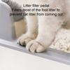 Enclosed High Sides Litter Box Scratch Proof Easy To Clean Secure Structure Stainless Steel Litter Box for Small Medium Cats