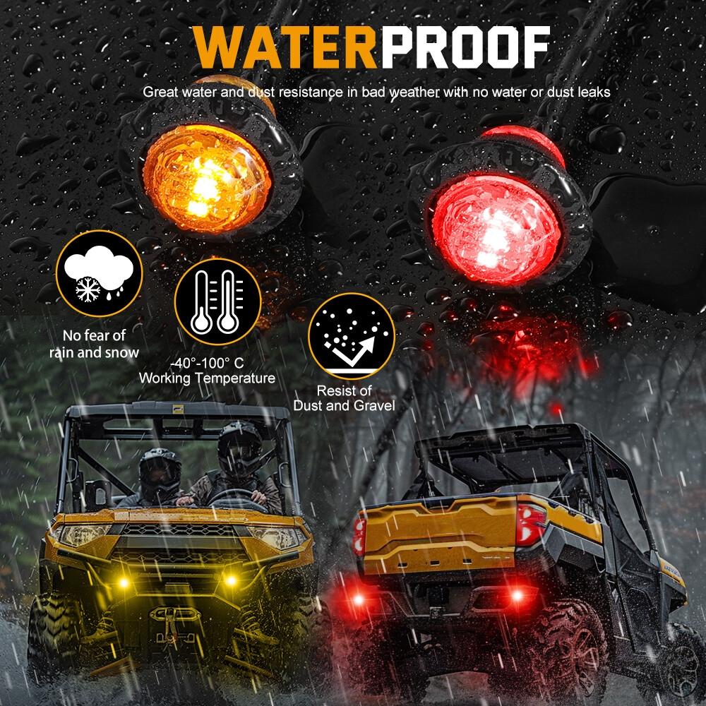 for CFMoto UForce U10 Pro/ Uforce U10 Pro XL UTV Turn Signal Kit 110dB Horn Pre-Wired Plug and Play UTV ATV Blinker Lever Switch