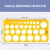 Circular Oval Ruler With Hollow Circle Cutting Durable Drawing Design Architect Template Drafting Ruler Template Measuring Ruler