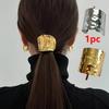 New Metal Irregular Concave Convex Lava Inlay Hair Clip, Vintage High Quality Ponytail Clip Hair Accessory for Women