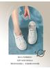 Cowhide Lightweight White Shoes with Minimalist Style