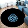 Club Brugge KV Round Area Rug,Carpet Rug for Living Room Bedroom Sofa Playroom Decor,Non-slip Floor Mat