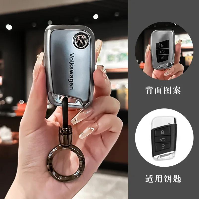 Dla VOLKSWAGEN VW Pokrowiec Etui Uchwyt Obudowa Brelok TPU do Kluczy Samochodowych dla VW Volkswagen Passat B6 B7 B8 CC Arteon Magotan GTE Brelok do Kluczy Samochodowych