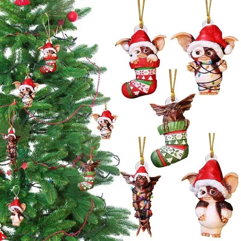 Creative New Cute Christmas Socks Dog Flying Dragon Christmas Tree Pendant Decoration Holiday Gift - Christmas Tree Pendant