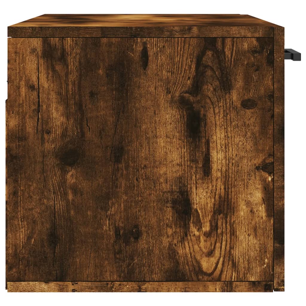 Vidaxl Wall Cabinet, Smoked Oak, 80X36.5X35 Cm