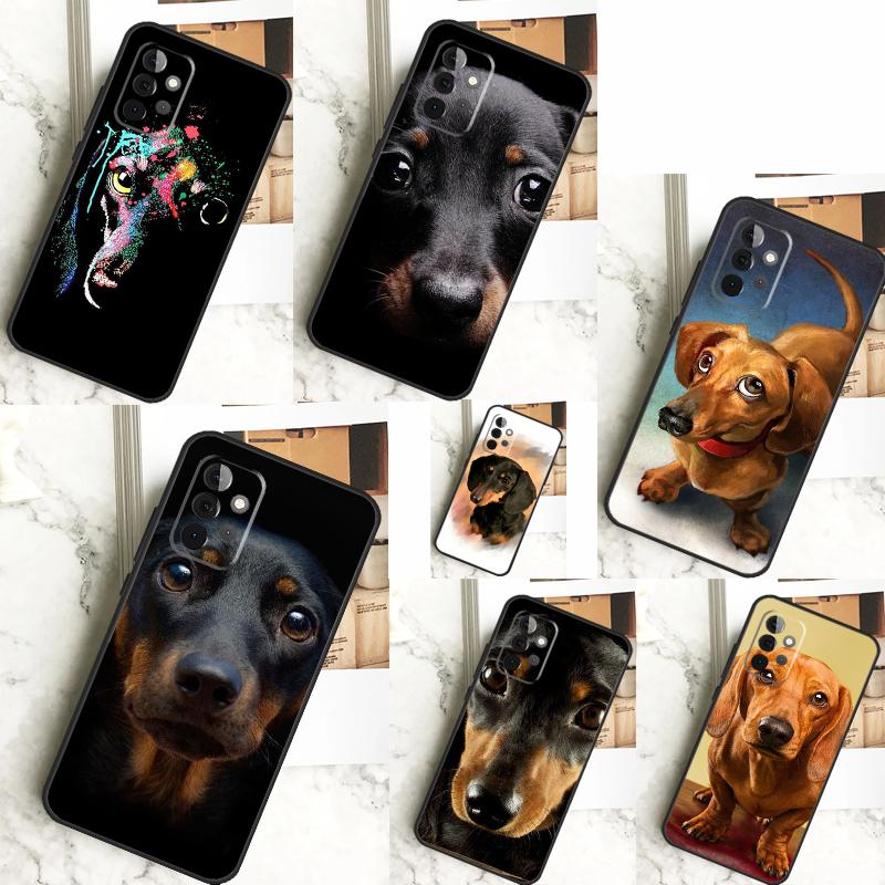 Dachshund Dog Case For Samsung Galaxy A15 A25 A35 A55 A51 A71 A12 A32 A52 A13 A33 A53 A14 A34 A54 Cover