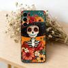 M-Mexican Catrina S-Skull  Phone Case For Samsung S25,S24,S21,S22,S23,S30,Ultra,S20,Plus,Fe,Soft Silicone Black Cover