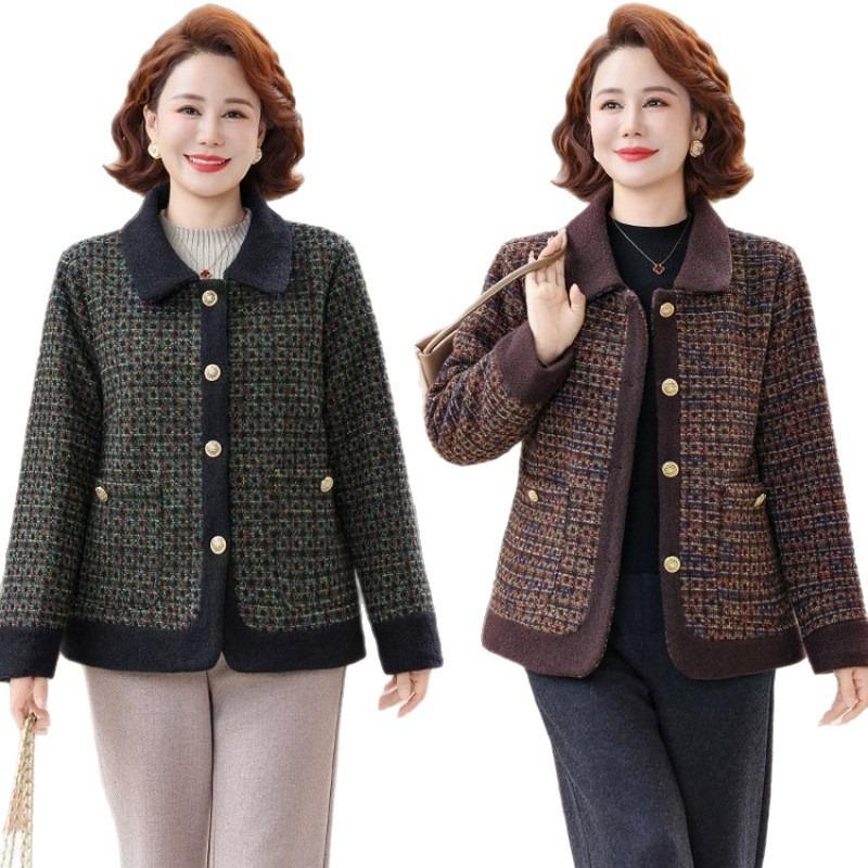 Padded jacket jacket new autumn and winter women's woolen top