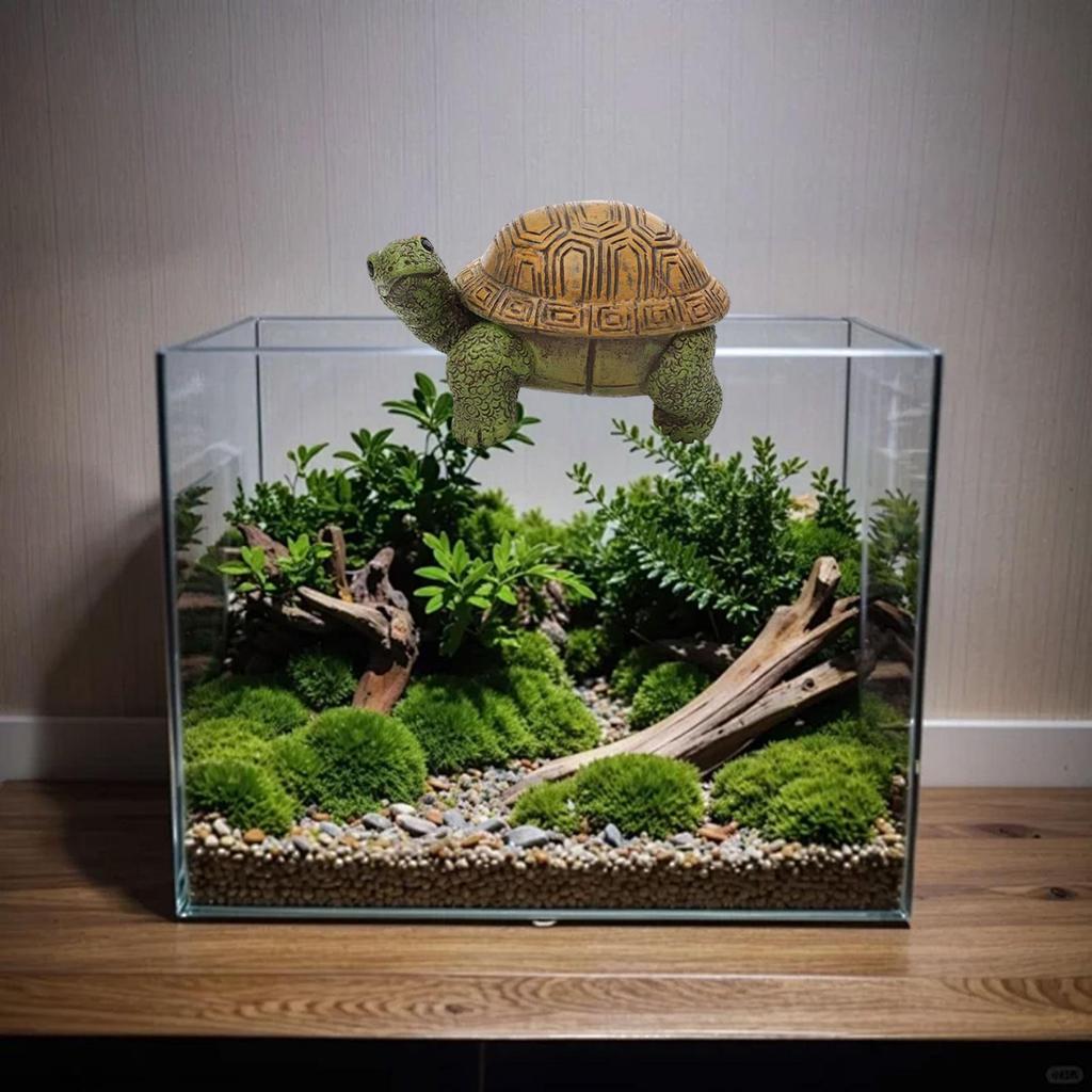 Wieszak na doniczkę w kształcie żółwia Ozdoba do akwarium Kolekcja Prezent Mała wisząca statuetka Rzeźba ogrodowa