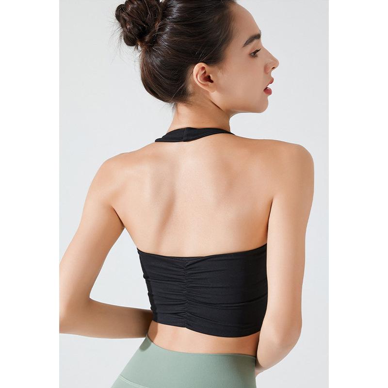 Running Sports Underwear Women's Summer with Chest Pads, Beautiful Back, Shock-proof Neck Yoga Clothes, Pilates Bra, Fitness Vest