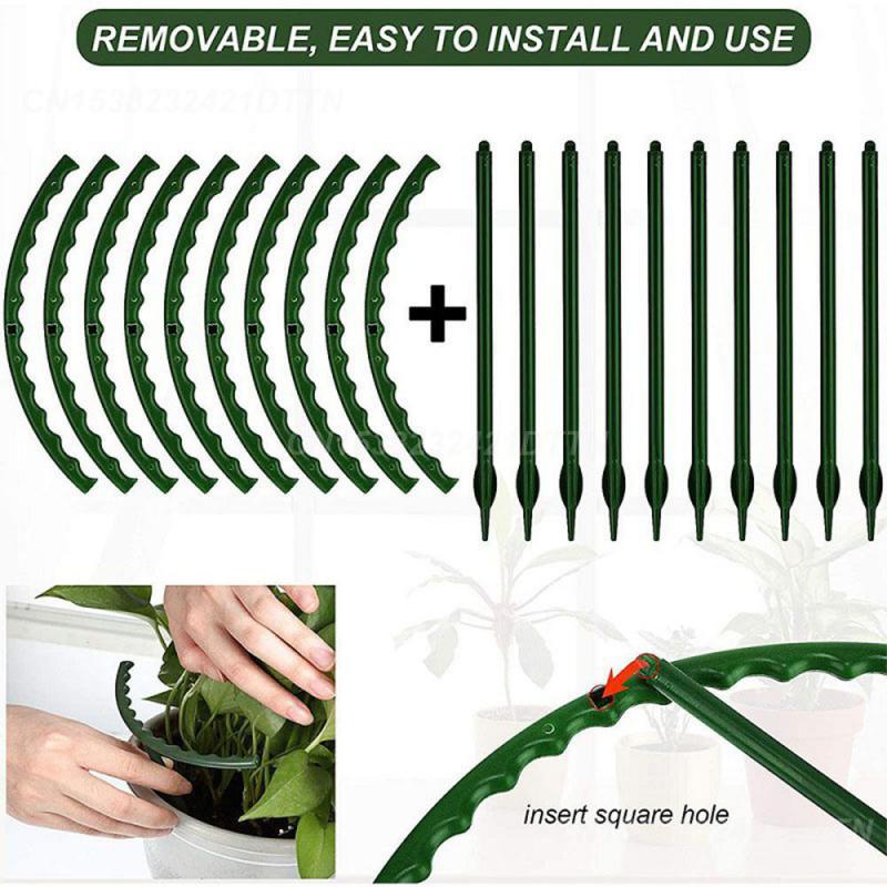 1/2/3PCS Garden Support Climbing Vine Flower Stand Greenhouse Arrangement Plastic Plant Support Frame Plant Accessories