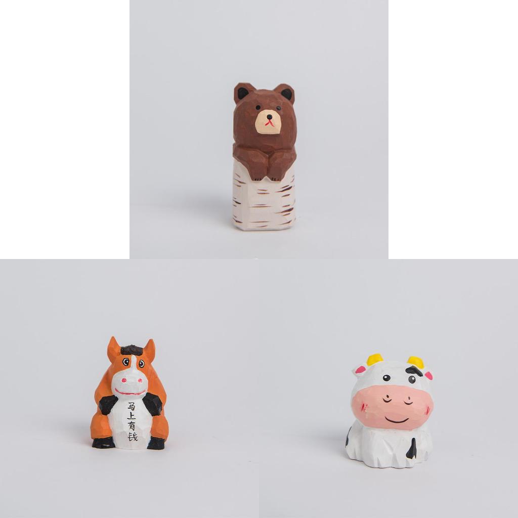 Holztierfigur Schreibtischzubehör Mit Modernem Design Für Heim- und Bürodekoration Und Als Geschenk