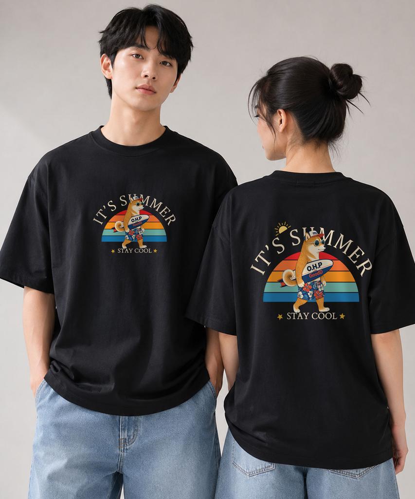 OHP Ohpxgoodd It'S Summer Semi-Oversized Short Sleeve Tee 6 (Type B)