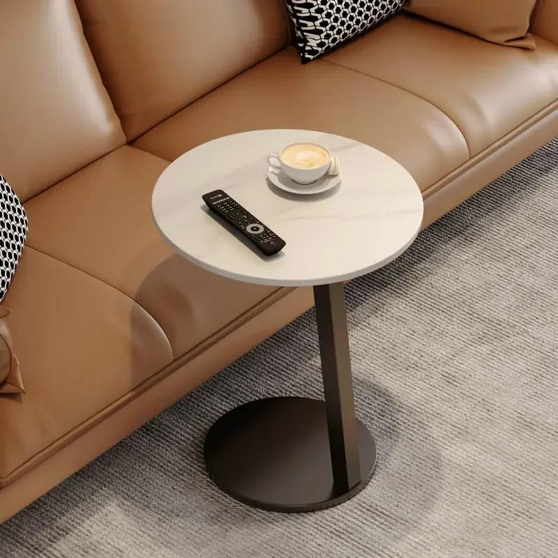 Marble Mini Coffee Tables Sofa Removable Designer Round Coffee Tables Sofa Side Interior Mesas Furniture