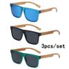 3Pcs/set New Square Sunglasses Women Men Rectangle Sun Glasses Female Oval Eyewear  for Male Female Eyeglasses