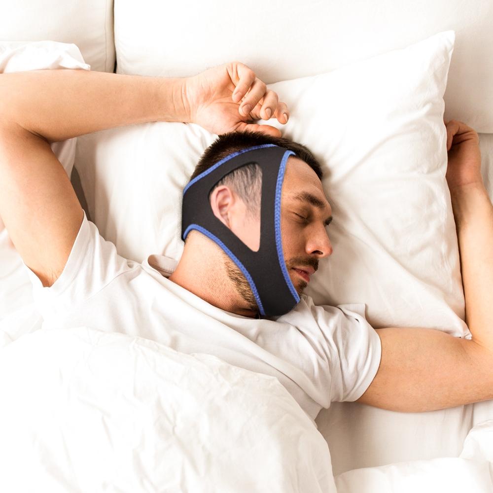 Anti-snoring Mouthpieces Chin Strap Sleep Care Breathable and Comfortable Anti Snore Belt for Men Women Daily Sleeping