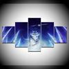 The Pussycat On Marmont Hill 5 Piece Wall Art Canvas Print Modern Poster Modular Art Painting for Living Room Home Decor