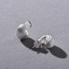 Original Design Matte Copper Platinum Plated S925 Silver Needle Stud Earrings, Niche Fashion Commuter Must Enter Earrings