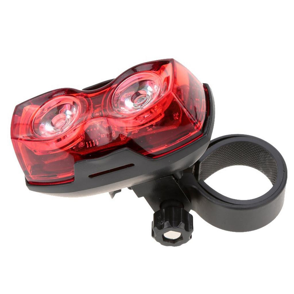 1ks Zadné svetlo na bicykel Batérie AAA Vysoká viditeľnosť Červené svetlo Koncové svetlo Horizontálne alebo vertikálne Lampy na MTB cestný bicykel Príslušenstvo