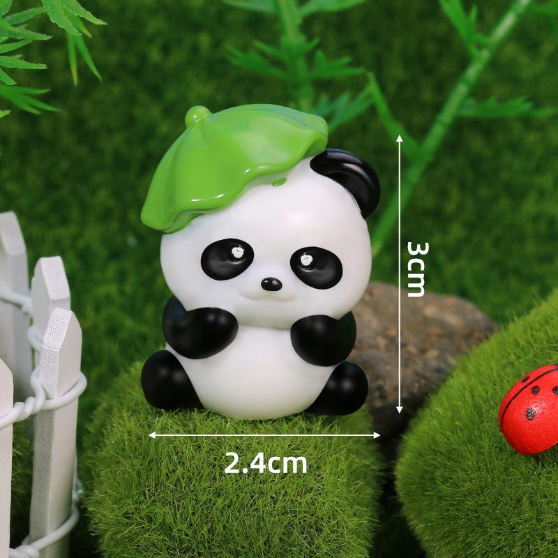 Cartoon Panda Healing Style Figurine: Children's Bedroom or Living Room Ornament, Perfect Birthday Gift