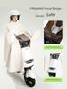 Electric Battery Motorcycle Raincoat Thickened Long Section Full Body Rainproof Calf Green Source New Women's Clothes Motorcycle Special Poncho