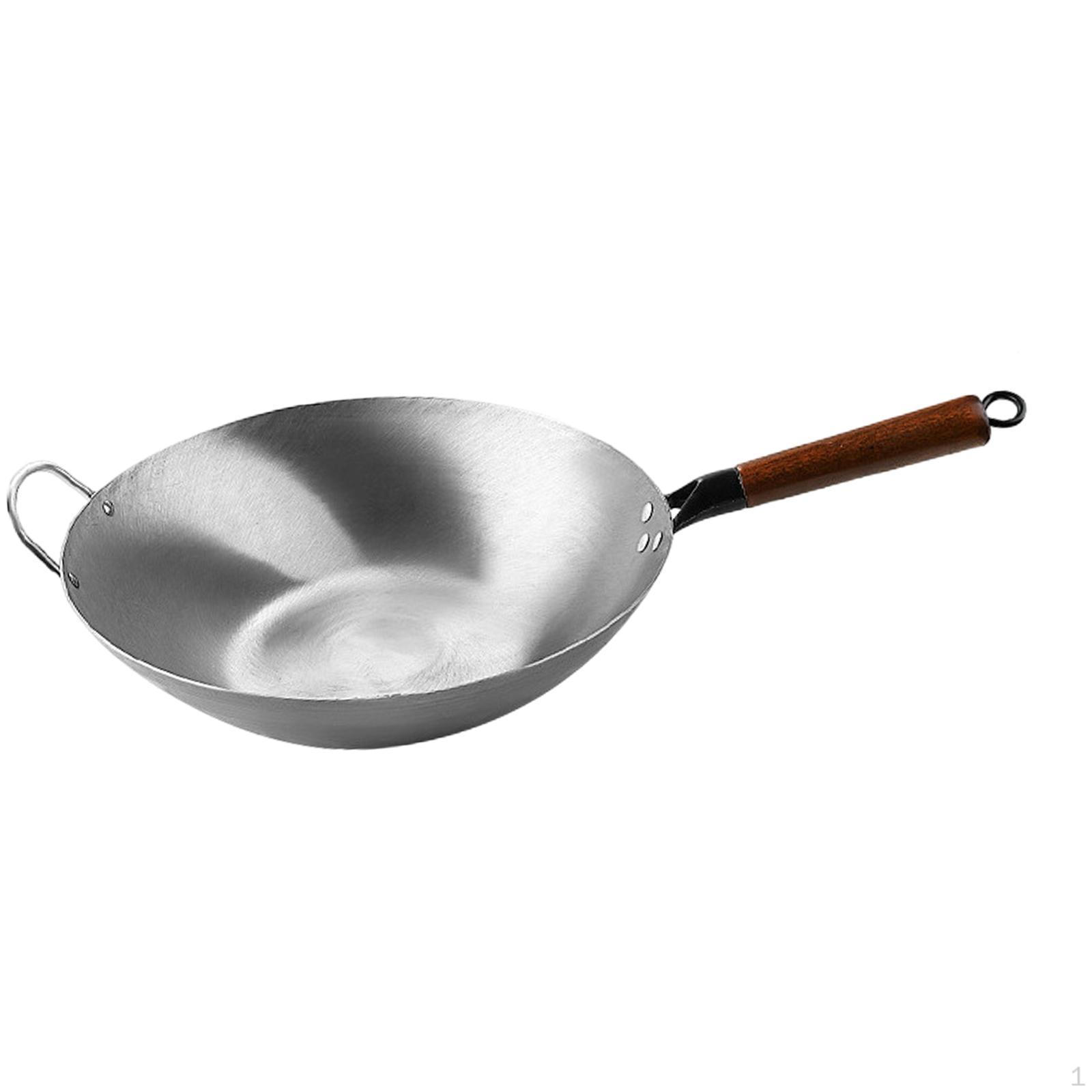 

Вок для приготовления пищи с деревянной ручкой для индукционных и газовых плит 32cm with ears