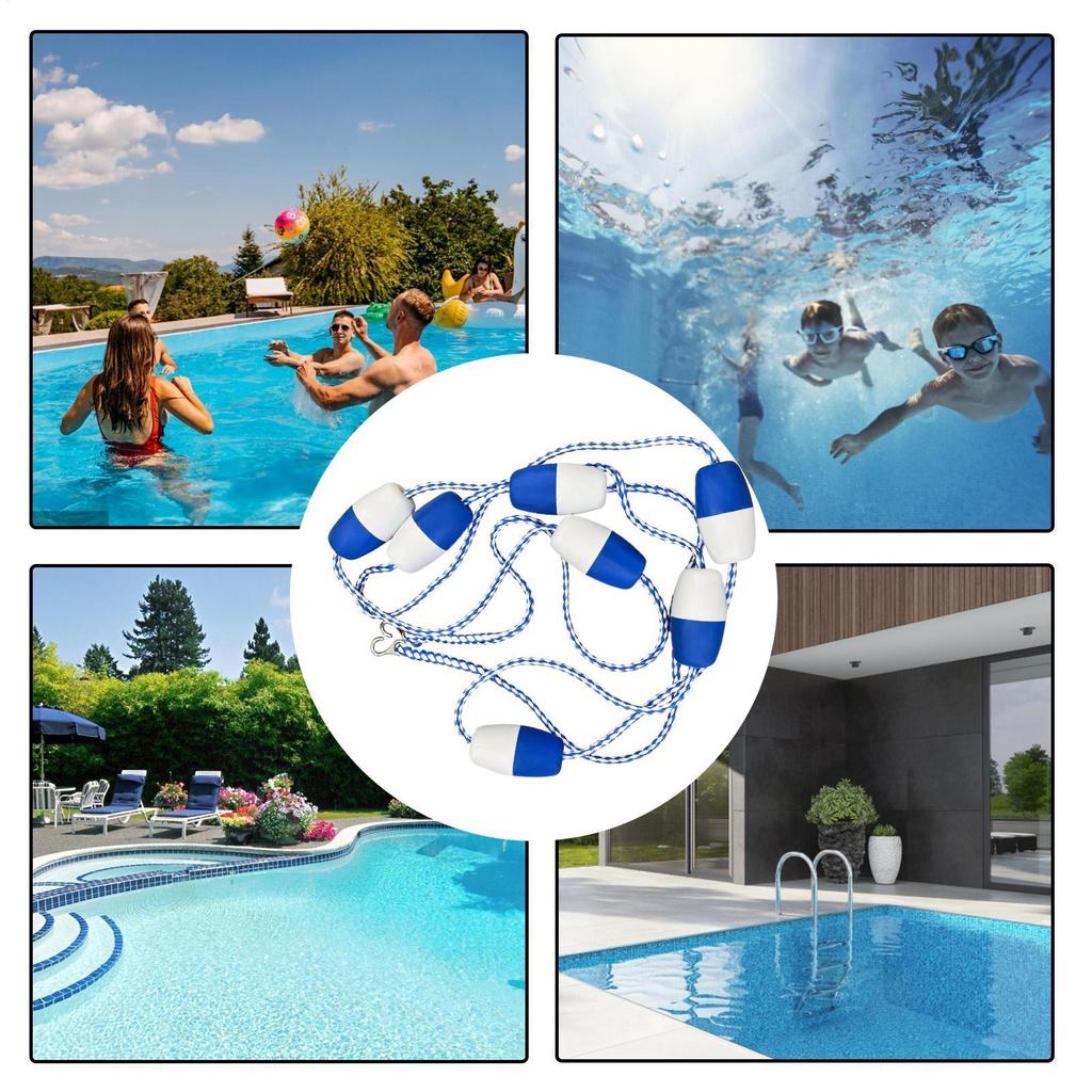 Swimming Pool Accories Dividing Lanes Areas Floating Line Floats Safety Divider Floating Buoy Line Accories 5m