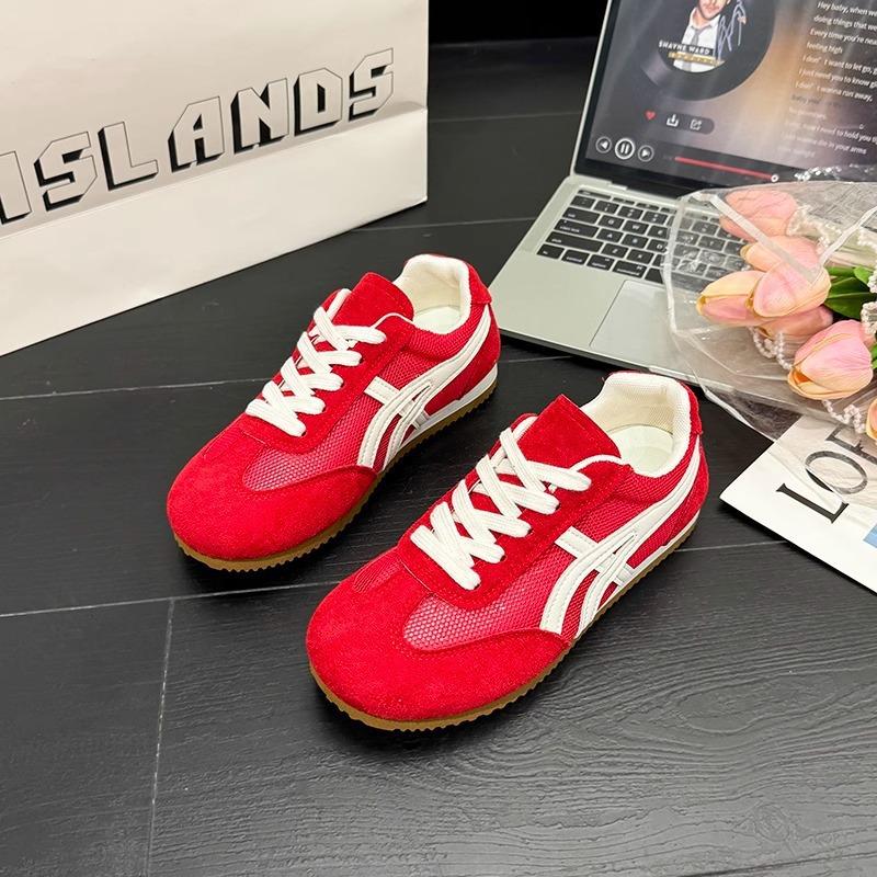 Retro German training shoes women's 2025 new popular summer mesh breathable Forrest Gump shoes versatile sports and leisure board shoes