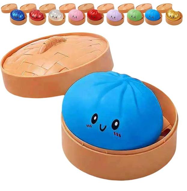 Dumpling Squishes Stress Balls Fidget Toys Slow Rebound Anxiety Stress Relief Decompression Toys Squishy Bun Sensory Toys Kids
