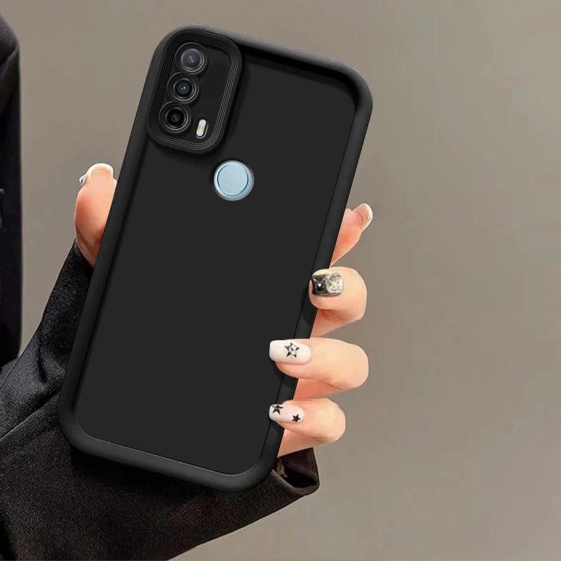 

Для чохла Motorola Moto E30 Funda On Mota Mote E40 E 40 30 Чохли для телефонів XT2158-6 Матова задня кришка Захист з відчуттям шкіри Ударостійкий For MOTO E30 чорний