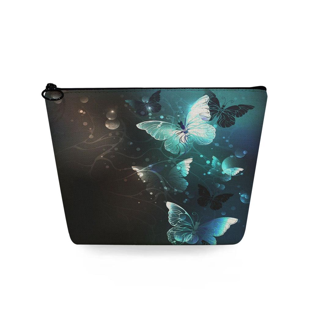 Women Butterfly Print Cosmetic Bag Toiletries Organize Travel Storage Case 6722
