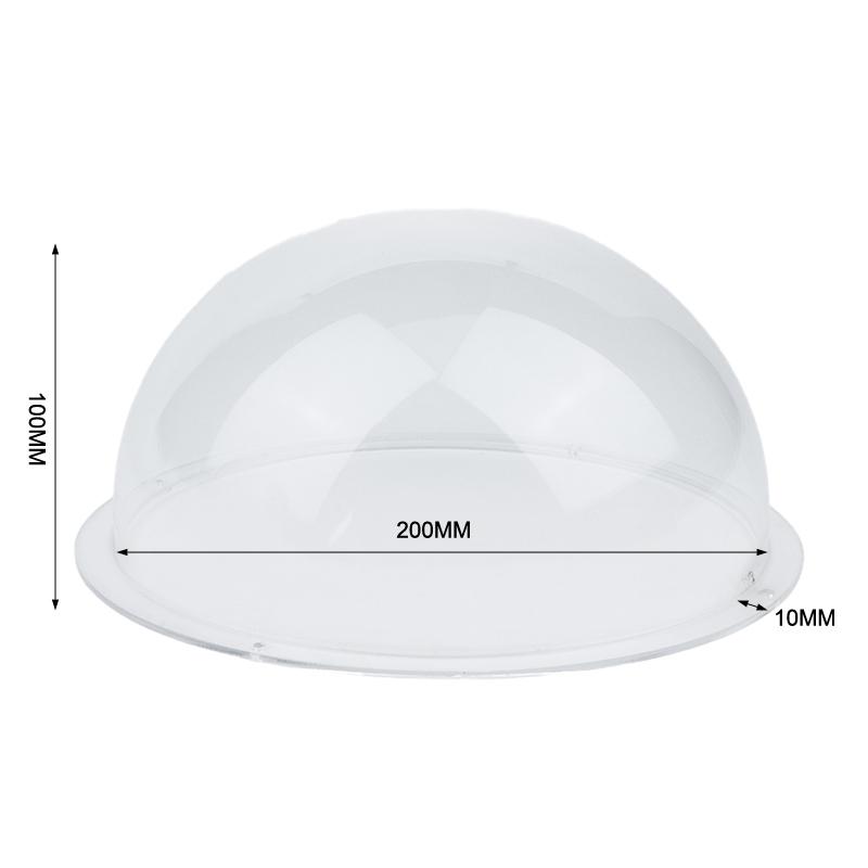 High Clarity Clear Security Camera Dome Cover Acrylic Hemisphere Replacement for Factory Outdoor Surveillance Use
