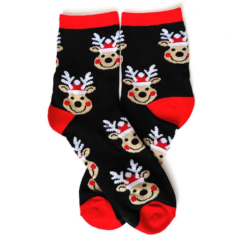 Women Socks Casual Winter Christmas Socks Thickened David's Deer Socks Cotton Cartoon Warm Lady Christmas Socks Gift Elk Socks