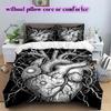 Thorn items Pattern Bedding Quilt Set Quilt Cover Pillowcase Home Decoration Birthday Gift (1 * duvet cover + 2 * pillowcase, without core)