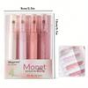 4pcs Soft Touch Fluorescent Gel Pens In Pink Morandi Color, Water-Based Ink, Round Tip, Suitable For Office Supplies, Writing