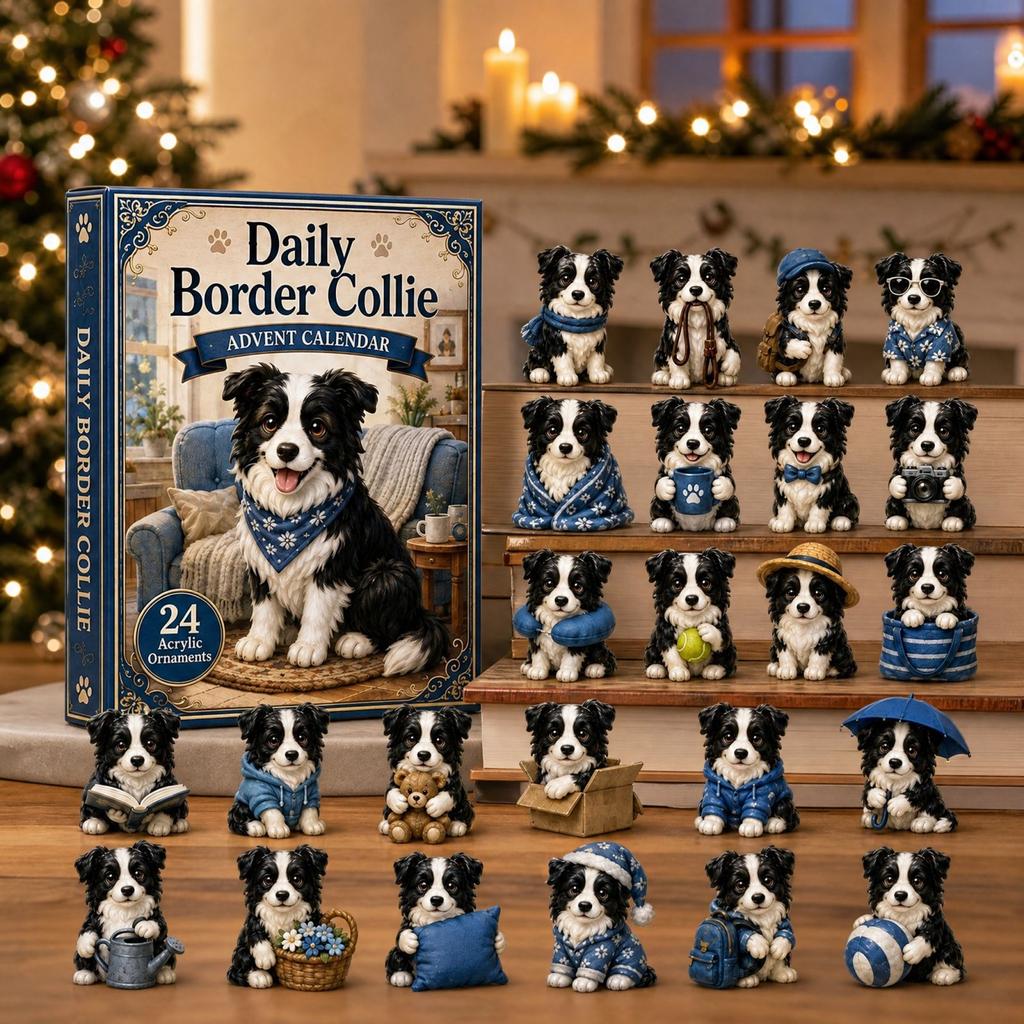 Border Christmas Advent Calendar Holiday Countdown Surprise Gift