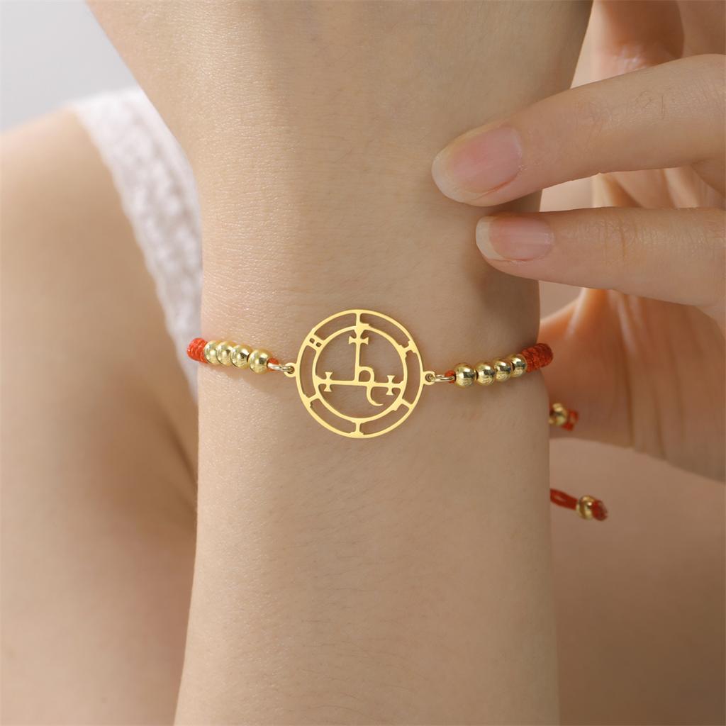 Mýtický sigil Lilith Náramek Nerezová ocel Judaismus Bohyně Lilith Náramky Ženy Muži Šalamounův Amulet Šperky Dárek