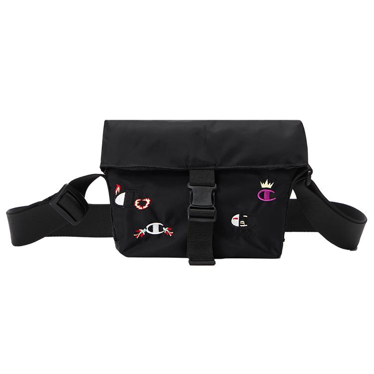 New Champion Rochester Fabric Crossbody Bag Regular Unisex Gray Blue/Black EW-VBG04