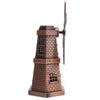 1pcs Red Bronze Windmill Decor Metal Construction Windmill Ornament Windmill Model  Home Office
