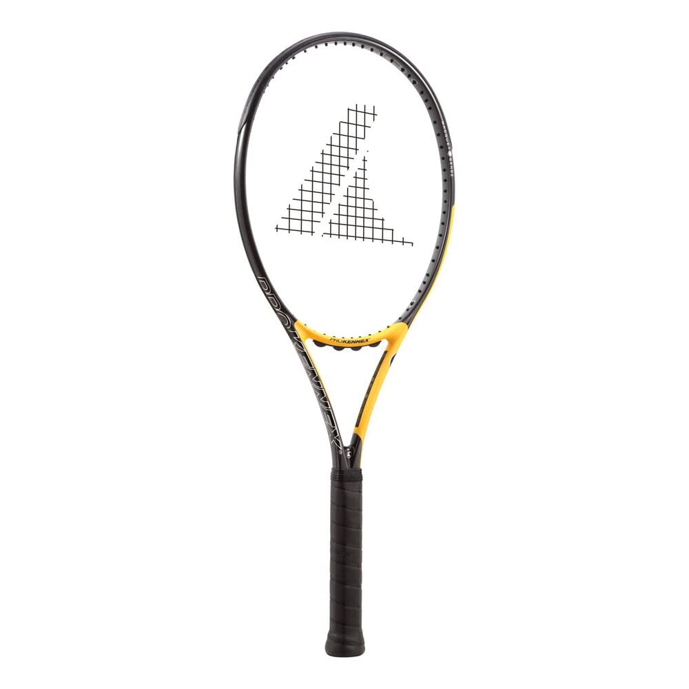 PROKENNEX Ace 285 Tennis L3 Racket, Black, Unisex, Adult, Black, Yellow, Carbon,