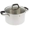 Zwilling J.A. Henckels Japan HI Style Basic Deep Double Handle Pot 24cm 6L Stainless Steel Polished Finish Stock IH Compatible Silver