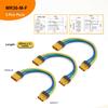 MR30 MR60 Amass Connector Plug Socket Cable Wire Female Male Gold-Plated 3 Pins For Drone Robot Li Lithium Ion DC Battery