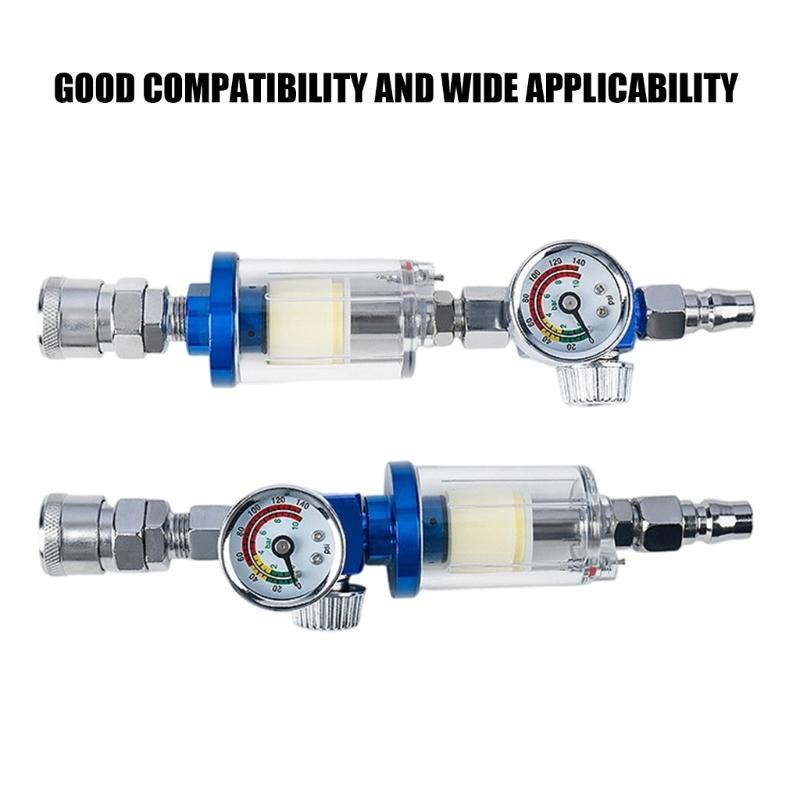 Automotive Painting Accessory Plastic Filter Air Oil Water Separator With Regulator Fit Multiple Sprayer Model