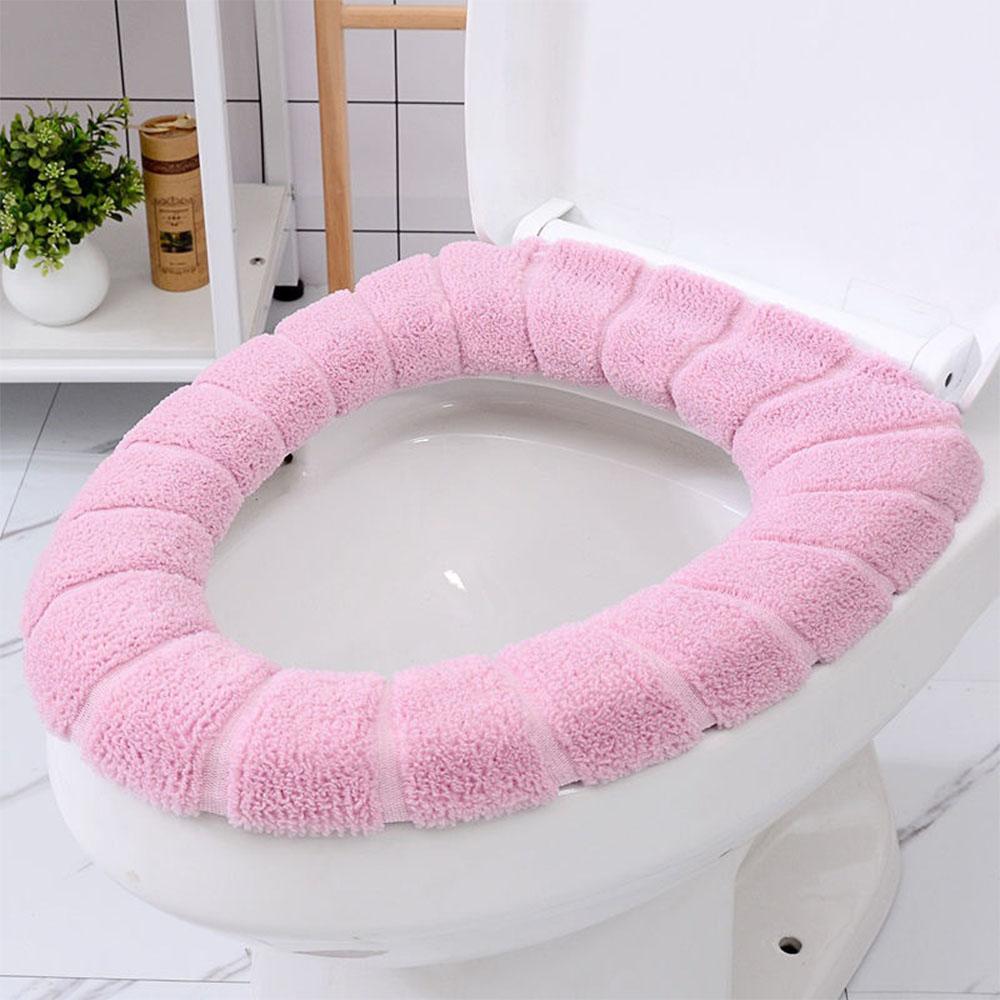 

Warm Soft Toilet Seat Pad Bathroom Closestool Protector Bathroom Accessories Set Toilet Seat Cover Mat