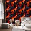 Ink Wallpaper Black and Red for Living Room and Bedroom 50x1000